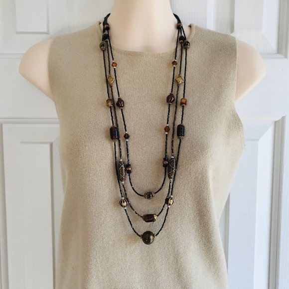 Chico's Jewelry - Chico's Multistrand Beaded Necklace